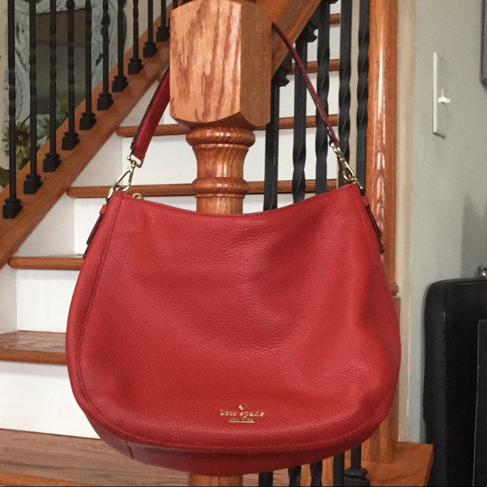 kate spade Red Leather Shoulder Bag